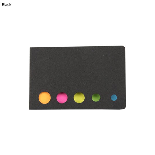 Black Dot Sticky Note Flags